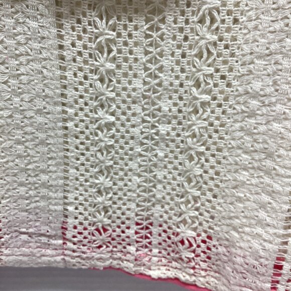 POL TOP PEACE PATCHWORK W/CROCHET CANDY PINK - Picture 7 of 10